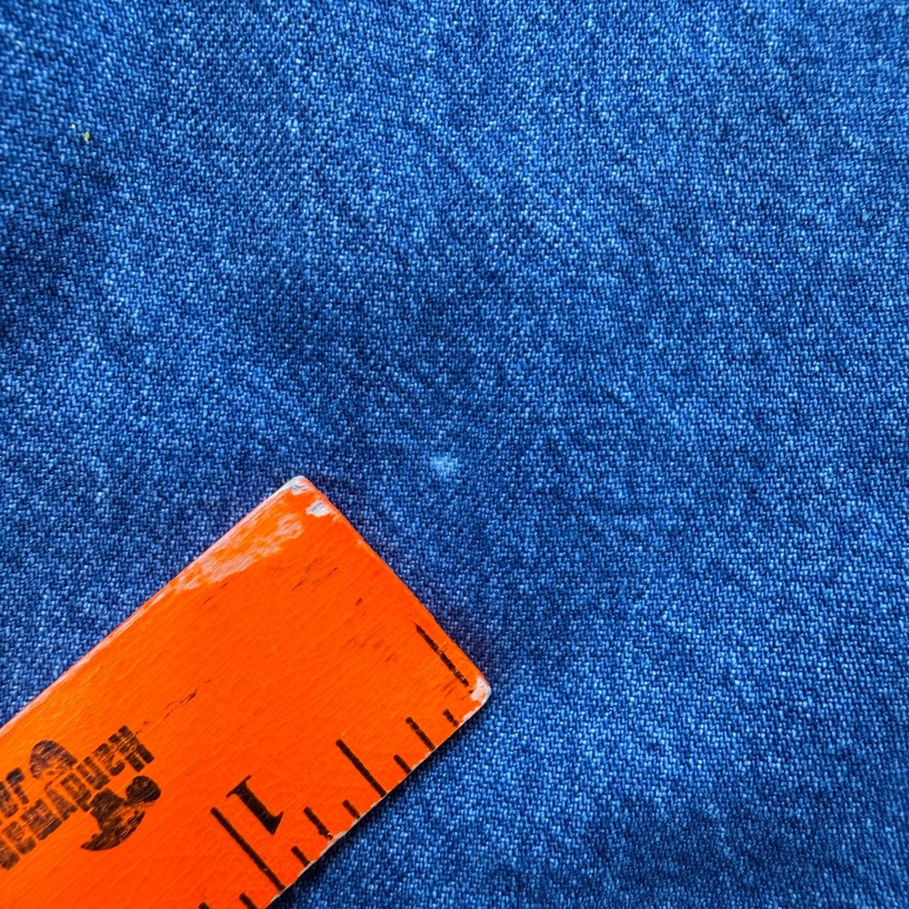 Crazy Horse Vintage Denim Maxi Skirt 16 Blue High Rise Long Slit Y2K - Picture 4 of 11